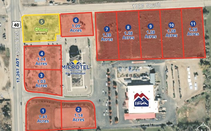 Pictures of Land property located at 1000 S 1500 E (Hwy 40),, Naples, UT 84078 for sales - image #1