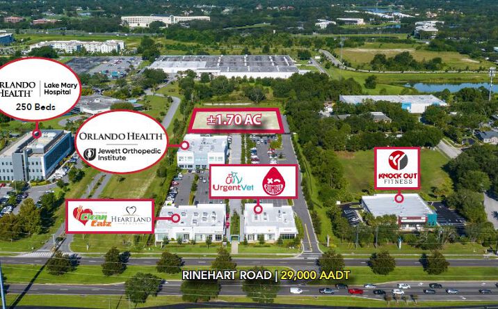 Pictures of Land property located at 462 Rinehart Rd, Lake Mary, FL 32746 for sales - image #1