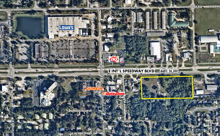 Pictures of Land property located at 590 E International Speedway Blvd, DeLand, FL 32724 for sales - image #1