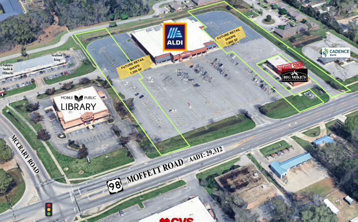 Pictures of Land property located at 9082 Moffett Rd, Semmes, AL 36575 for sales - image #1