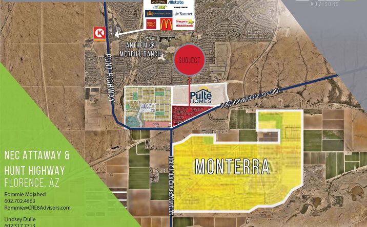 Pictures of Land property located at NEC Hunt Highway & Attaway Road, Florence, AZ 85132 for sales - image #1
