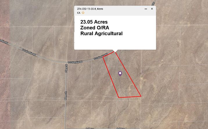 Pictures of Land property located at S Columbia St, California City, CA 93505 for sales - image #1
