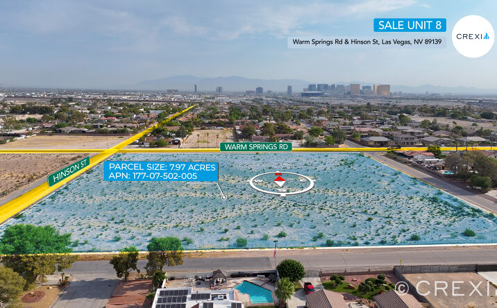 Pictures of Land property located at Warm Springs Rd & Hinson St, Las Vegas, NV 89139 for comps - image #1