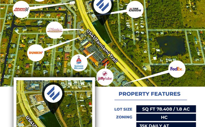 Pictures of Land property located at 2530 Tamiami Trl, Punta Gorda, FL 33950 for sales - image #1