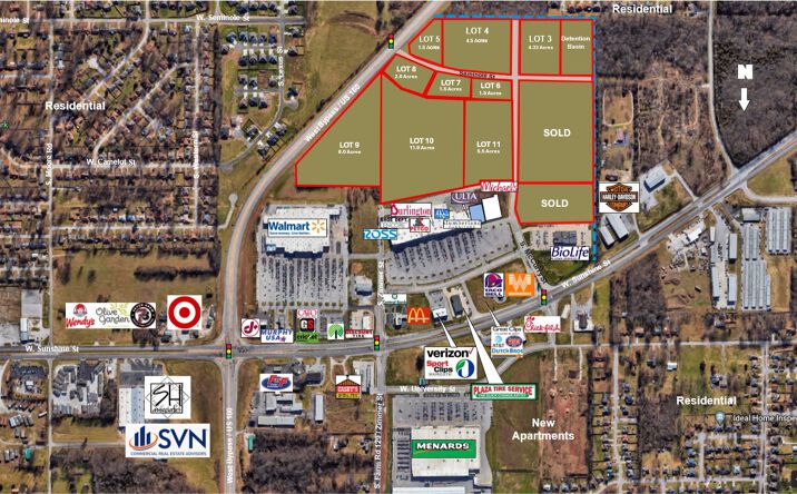 Pictures of Land property located at 3600 W Sunshine St, Springfield, MO 65807 for sales - image #1