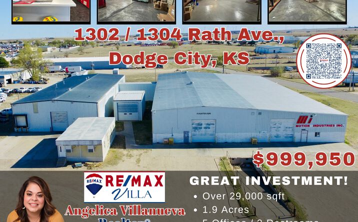 Pictures of Industrial property located at 1302 & 1304 Rath Ave, Dodge City, KS 67801 for sales - image #1