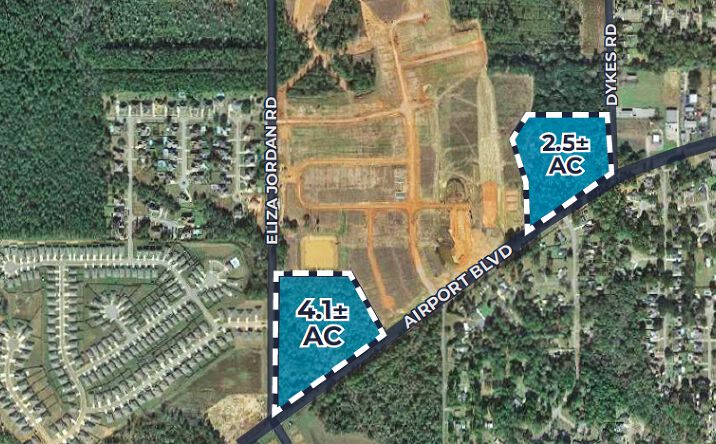 Pictures of Land property located at Northwest Corner of Airport Blvd & Dykes Rd, Mobile, AL 36608 for sales - image #1