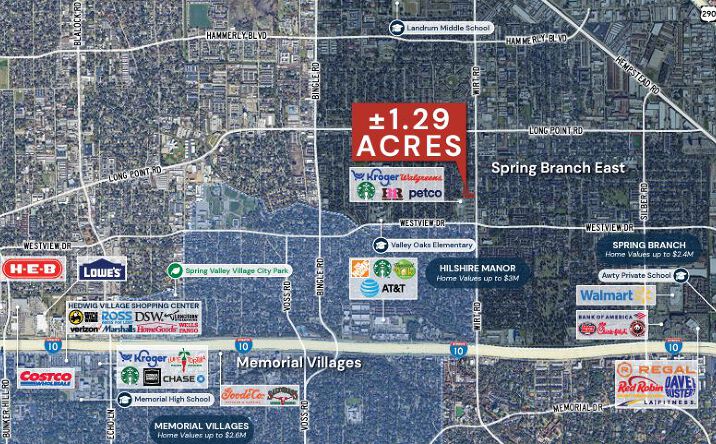 Pictures of Land property located at 1511 Wirt Rd, Houston, TX 77055 for sales - image #1