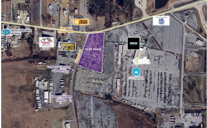 Pictures of Land property located at 8608 Hwy 70, North Little Rock, AR 72117 for sales - image #1