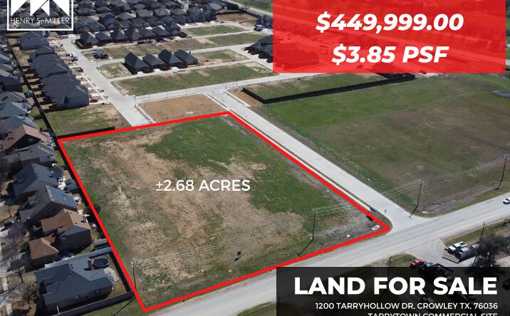 Pictures of Land property located at Tarryhollow Dr, Crowley, TX 76036 for sales - image #1