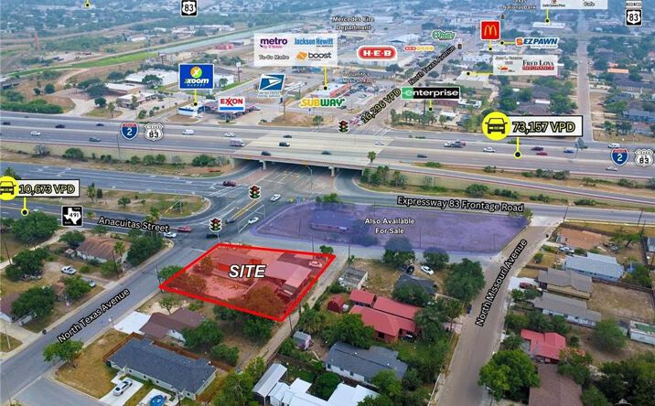 Pictures of Retail property located at 544 N Texas Avenue, Mercedes, TX 78570 for sales - image #1