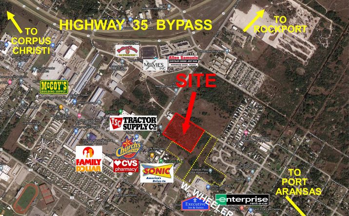 Pictures of Land property located at Matlock Ave, Aransas Pass, TX 78336 for sales - image #1