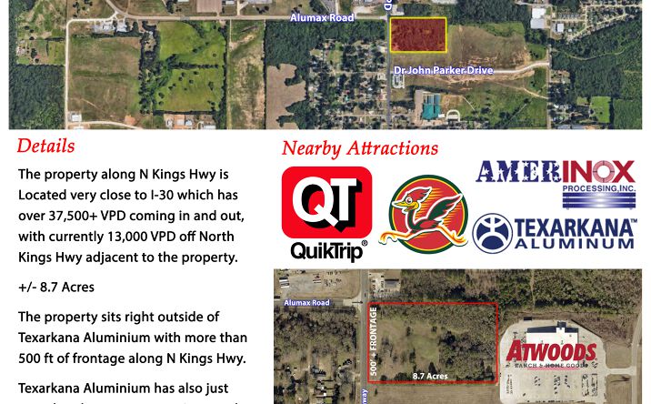 Pictures of Land property located at 1899 N Kings Hwy, Nash, TX 75569 for sales - image #1