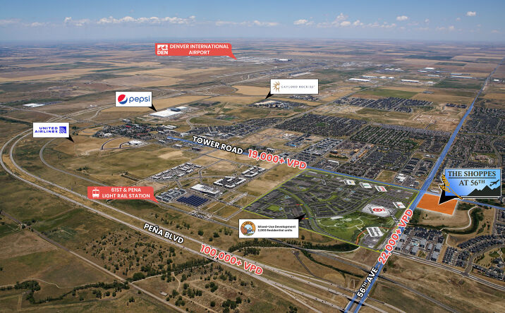 Pictures of Land, Retail property located at 56th & Tower Rd, Denver, CO 80249 for sales - image #1