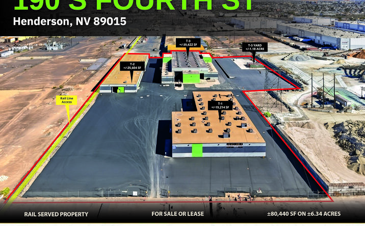 Pictures of Industrial property located at 190 S Fourth St, Henderson, NV 89015 for sales - image #1