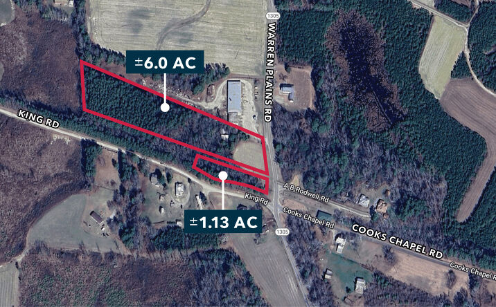 Pictures of Land property located at Warren plains Rd & King Rd, Norlina, NC 27589 for sales - image #1