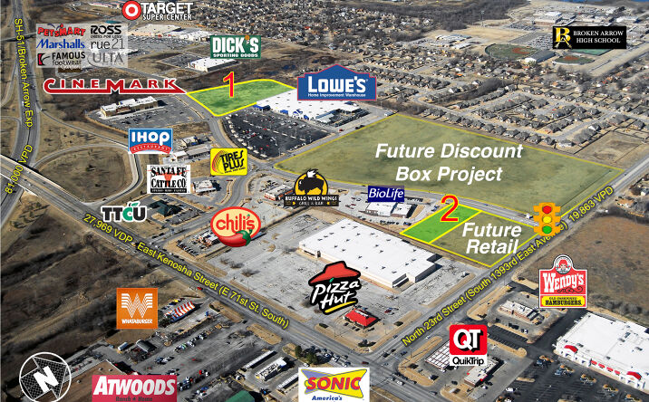 Pictures of Land property located at E Hillside Dr & N 23rd St., Broken Arrow, OK 74012 for sales - image #1