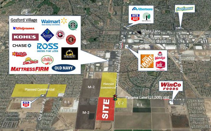 Pictures of Land property located at SWC Panama Lane & Gosford Road, Bakersfield, CA, Bakersfield, CA 93313 for sales - image #1
