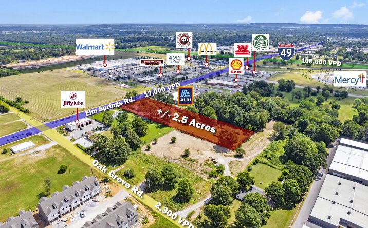 Pictures of Land property located at 5085 Elm Springs Rd, Springdale, AR 72762 for sales - image #1