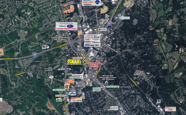 Pictures of Land property located at Hwy 29 & Kannapolis Hwy, Concord, NC 28025 for sales - image #1
