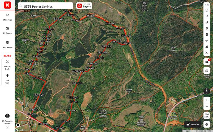 Pictures of Land property located at 3393 Poplar Springs Rd, Ware Shoals, SC 29692 for sales - image #1