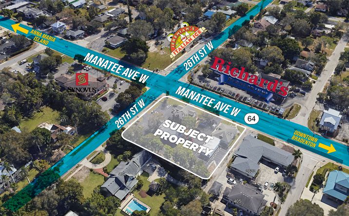 Pictures of Land, Mixed Use, Multifamily, Office, Retail property located at 422 26th St W, Bradenton, FL 34205, 2614 Manatee Ave W, Bradenton, FL 34205, 414 26th St W, Bradenton, FL 34205 for sales - image #1
