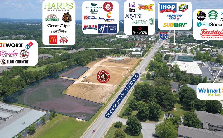 Pictures of Land property located at W Wedington Dr, Fayetteville, AR 72704 for sales - image #1