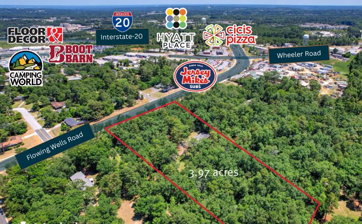 Pictures of Land property located at 475 Flowing Wells Rd, Martinez, GA 30907 for sales - image #1