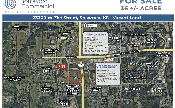 Pictures of Land property located at 23300 W 71st Street, Shawnee, KS 66226 for sales - image #1