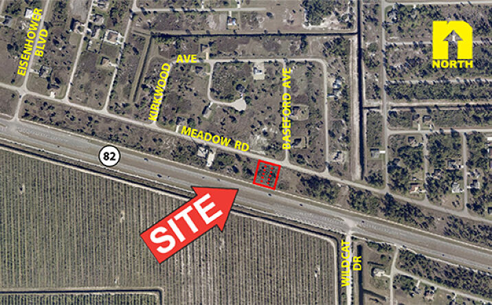 Pictures of Land property located at 3376, 3378, 3380 Meadow Rd, Lehigh Acres, FL 33974 for sales - image #1