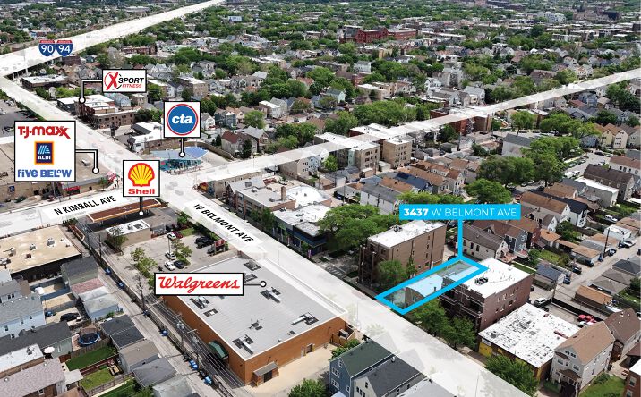 Pictures of Land property located at 3437 W Belmont Ave, Chicago, IL 60618 for sales - image #1
