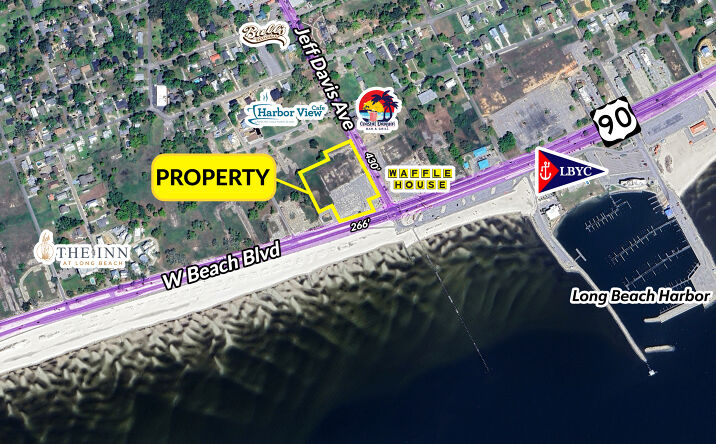Pictures of Land property located at 102 W Beach Boulevard, Long Beach, MS 39560 for sales - image #1