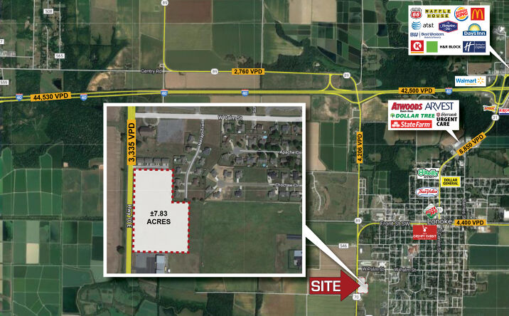 Pictures of Land property located at US-70, Lonoke, AR 72086 for sales - image #1