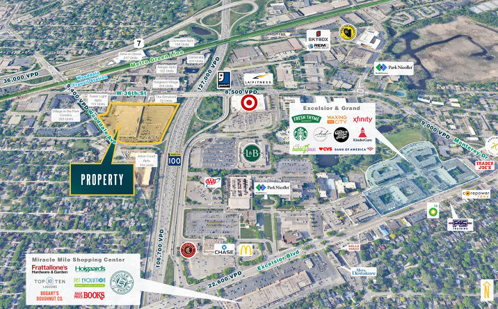 Pictures of Retail, Land property located at 3700 Highway 100, St. Louis Park, MN 55416 for sales - image #1
