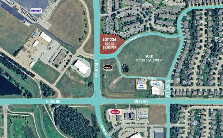 Pictures of Land, Retail property located at 108th & Giles Commercial (NEC), La Vista, NE 68128 for sales - image #1