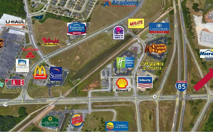 Pictures of Land property located at I-85 And Chantilly Parkway (Exit 11), Montgomery, AL 36117 for sales - image #1