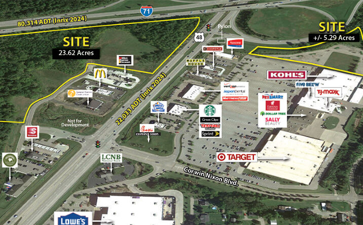 Pictures of Land property located at I-71 & SR 48, South Lebanon, OH 45065 for sales - image #1