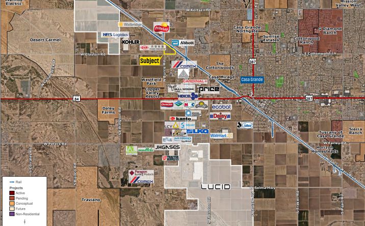 Pictures of Land property located at SEC Burris Road & Clayton Road, Casa Grande, AZ 85193 for sales - image #1