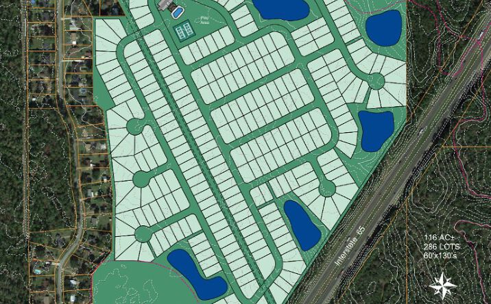 Pictures of Land property located at 0 Deer Run Interstate 65, Saraland, AL 36571 for sales - image #1