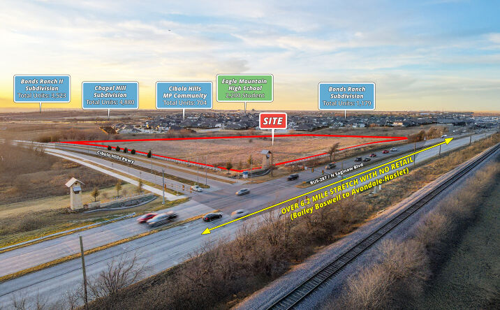 Pictures of Land property located at NWQ US-287 & Cibolo Hills Pkwy, Fort Worth, TX 76179 for sales - image #1