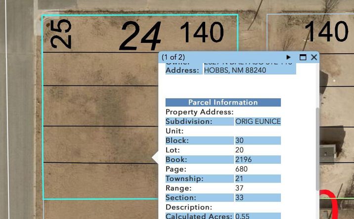 Pictures of Land property located at TBD Eunice Lot 18-24, Eunice, NM 88231 for sales - image #1