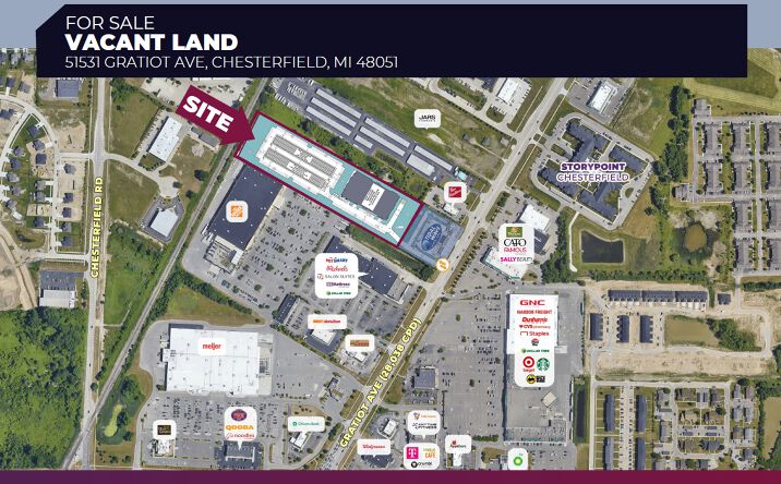 Pictures of Land property located at 51531 Gratiot Ave, Chesterfield, MI 48051 for sales - image #1