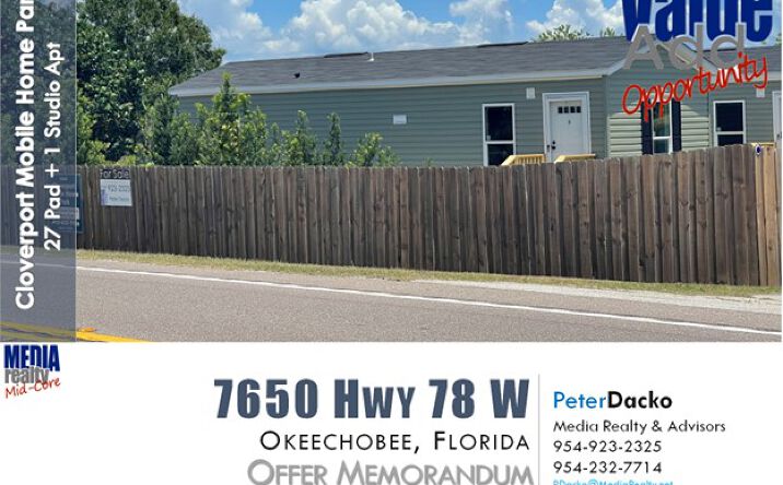 Pictures of Mobile Home Park property located at 7650 Highway 78 W, Okeechobee, FL 34974 for sales - image #1