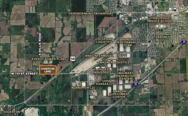 Pictures of Land property located at NEC 191st Street & Dillie Road, Edgerton, KS 66021 for sales - image #1