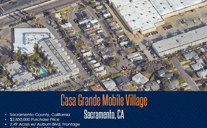 Pictures of Mobile Home Park, Multifamily property located at 2312 Auburn Blvd, Sacramento, CA 95821 for comps - image #1