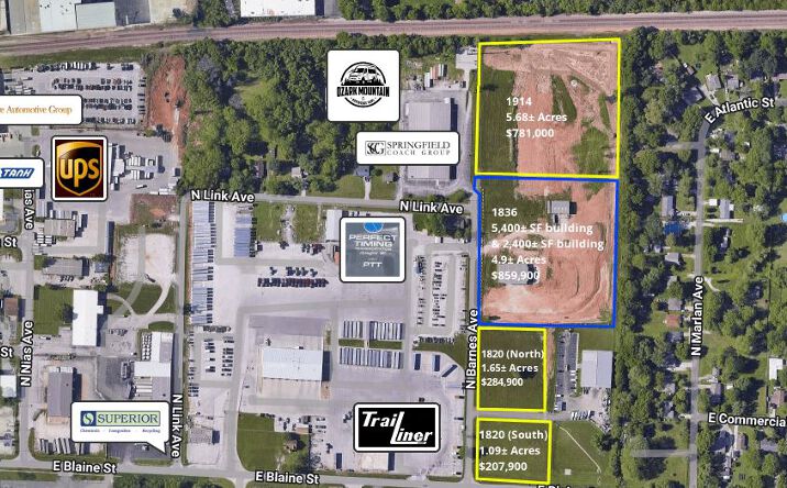 Pictures of Land property located at 1820 N Barnes Ave, Springfield, MO 65803 for sales - image #1