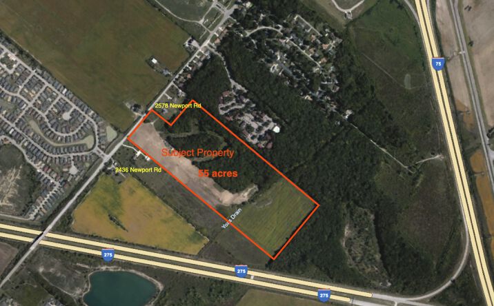 Pictures of Land property located at 2552 Newport, Newport, MI 48166 for sales - image #1