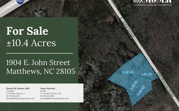 Pictures of Land property located at 1904 E John St, Matthews, NC 28105 for sales - image #1