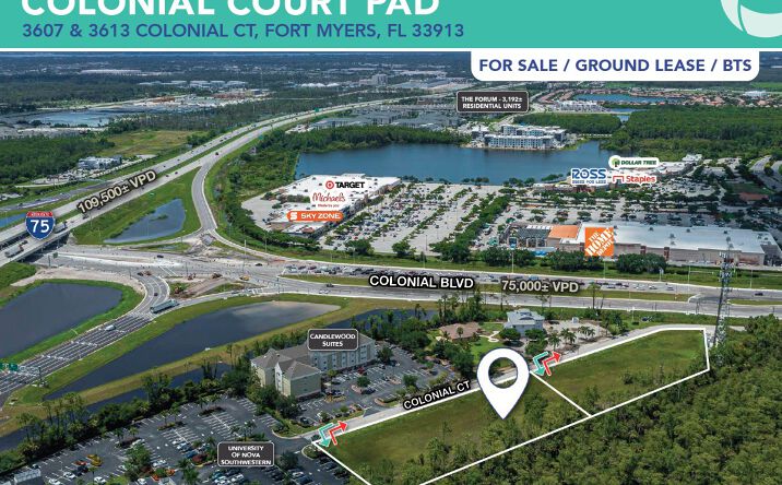 Pictures of Land property located at 3607 & 3613 Colonial Ct, Miromar Lakes, FL 33913 for sales - image #1