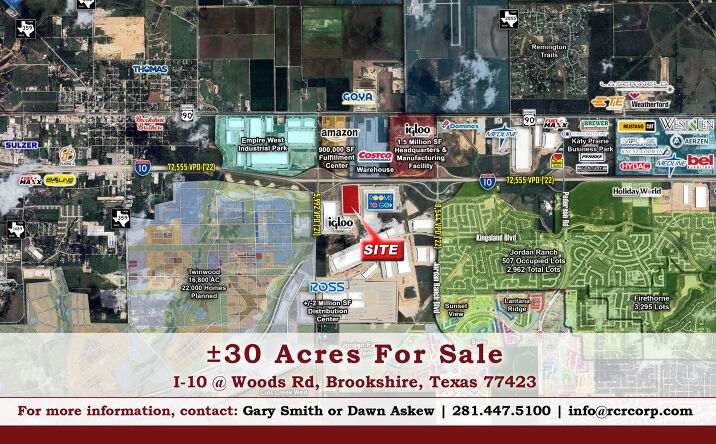 Pictures of Land property located at I-10 Woods Rd, Brookshire, TX 77423 for sales - image #1
